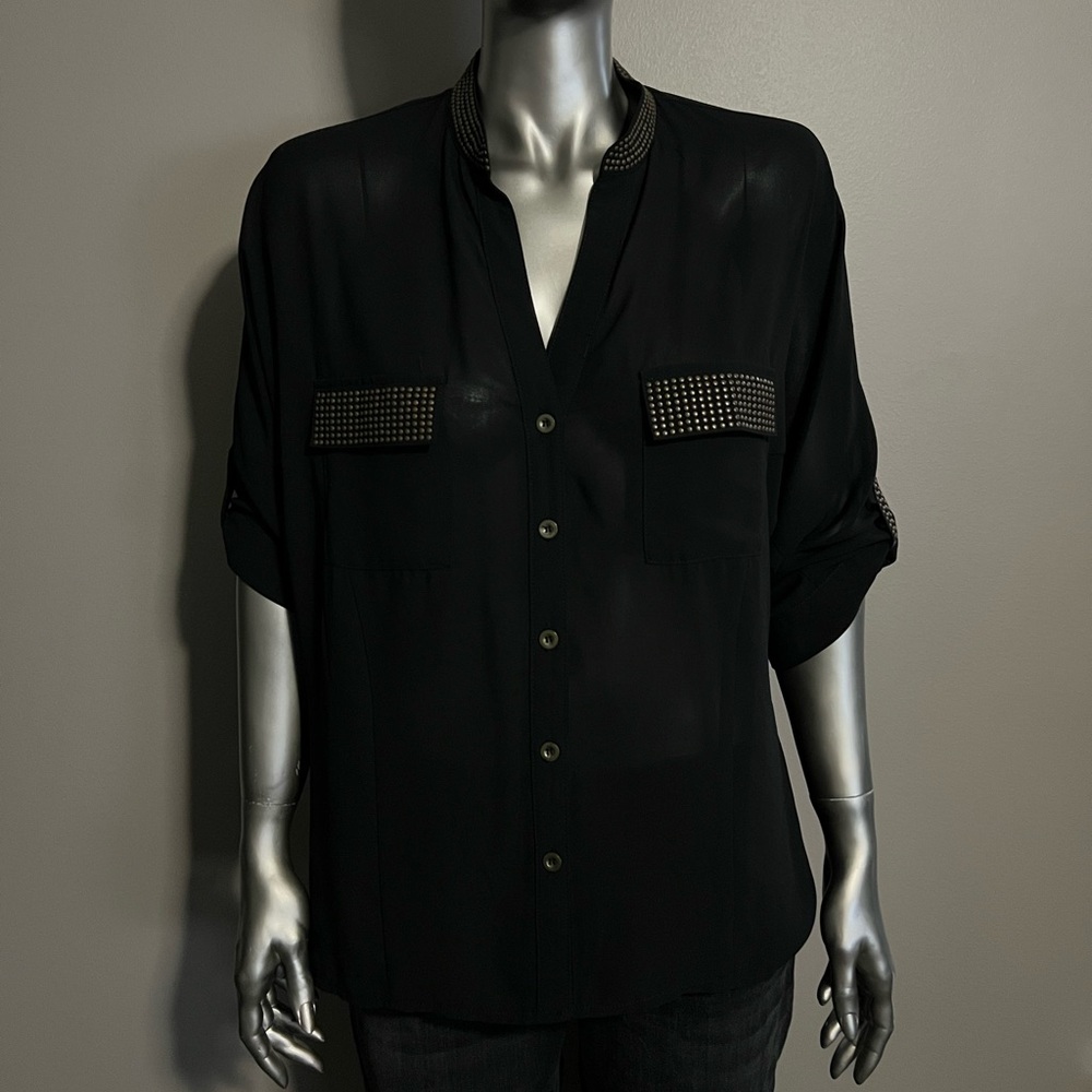 ARDEN B WOMENS BLOUSE